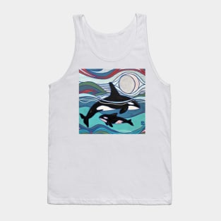 Orca Baby and Mama Tank Top